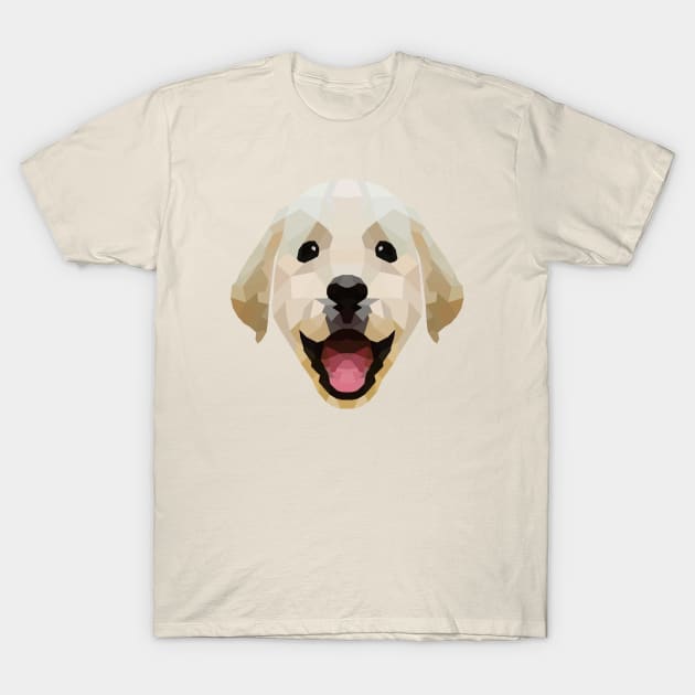 Cute Labrador Retriever Dog Low Poly T-Shirt by kareemelk